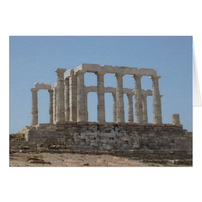 Temple de Poséidon au cap Sounion (Devant horizontal)