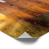 Temple de Salt Lake avec poster de poutres de sole (Coin)