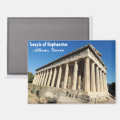 Temple d'Héphaïstos Athènes Grèce Souvenir Magnet (Recto/Verso)