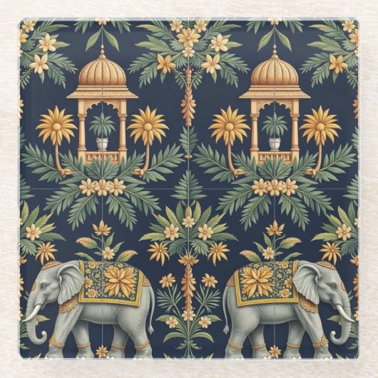 Temple Elephants Onderzetter (Voorkant)