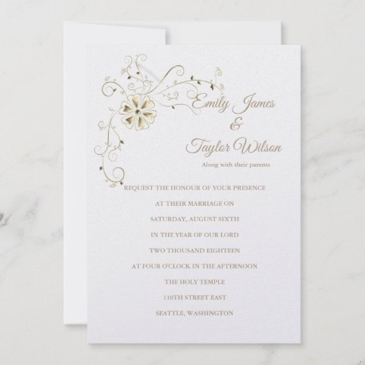 Temple Faire-part de mariage (Devant)