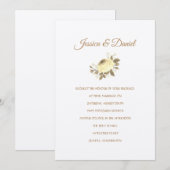 Temple Faire-part de mariage (Devant / Derrière)