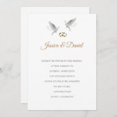 Temple Faire-part de mariage (Devant / Derrière)