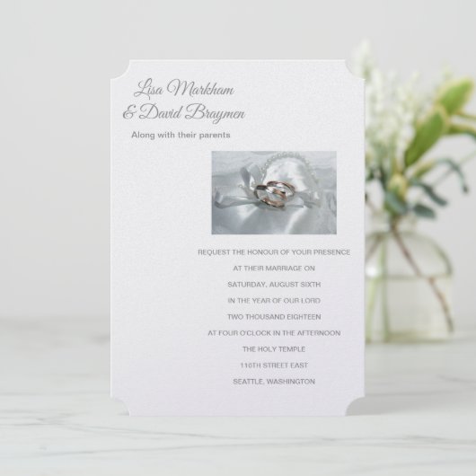 Temple Faire-part de mariage (Debout devant)