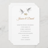 Temple Faire-part de mariage (Devant / Derrière)