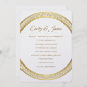 Temple Faire-part de mariage (Devant / Derrière)