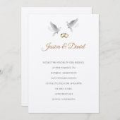 Temple Faire-part de mariage (Devant / Derrière)