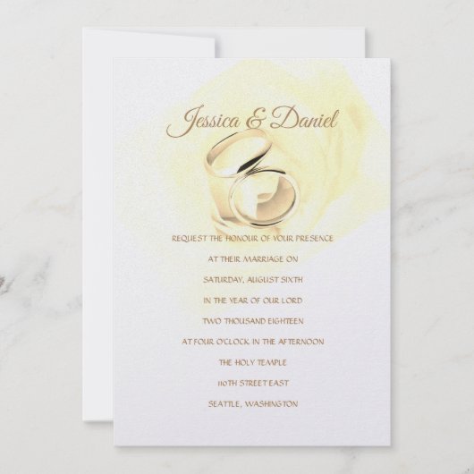 Temple Faire-part de mariage (Devant)