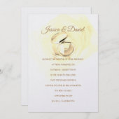 Temple Faire-part de mariage (Devant / Derrière)