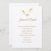 Temple Faire-part de mariage (Devant / Derrière)