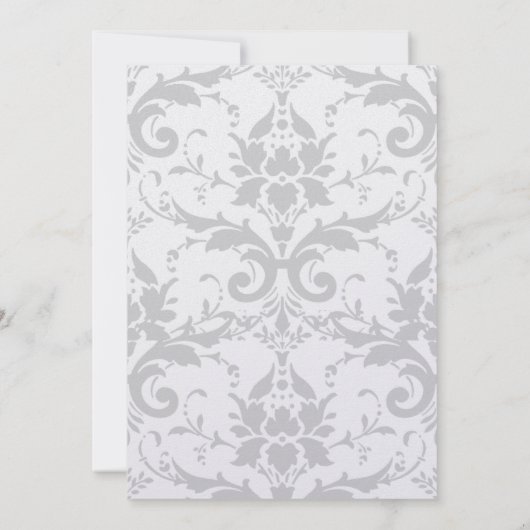 Temple Faire-part de mariage Couronnement d'argent (Dos)