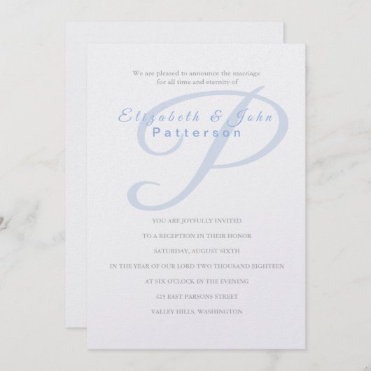 Temple Faire-part de mariage-Dernier Invitation in (Devant / Derrière)