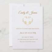 Temple Faire-part de mariage-Fancy Gold Heart (Devant)