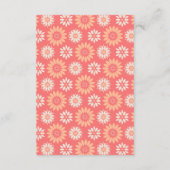 Temple Floral de corail Invitation à sceller (Dos)