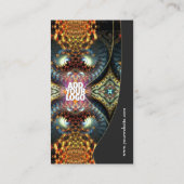 Temple Fractal d'or Carte de visite Art (Dos)