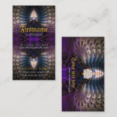Temple Fractal Feathal Carte de visite (Devant / Derrière)