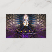 Temple Fractal Feathal Carte de visite (Dos)