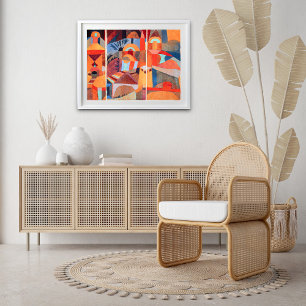 Temple Gardens (1920) van Paul Klee Poster