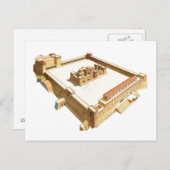 Temple in Jerusalem. Herod's tempel Briefkaart (Voorkant / Achterkant)