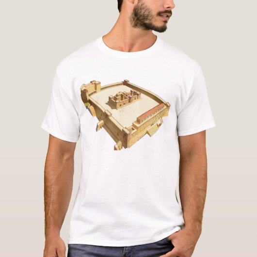 Temple in Jerusalem. Herod's tempel T-shirt (Voorkant)