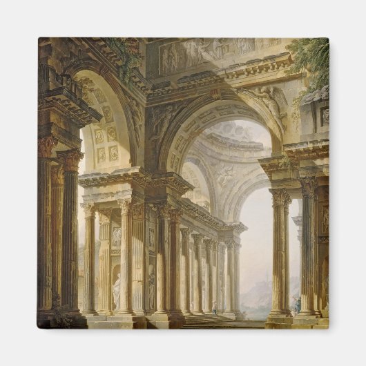 Temple in Ruins Magneet (Voorkant)