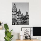 Temple in Varanasi India Poster (Thuiskantoor)