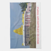 Temple indien vue serviette de thé (Vertical)