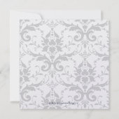 Temple Mariage Réception Invitation Cérémonie Arge (Dos)