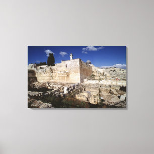 Temple-montage Canvas Afdruk