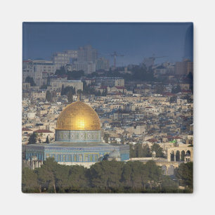Temple Mount and Dome of the Rock, dawn Magneet