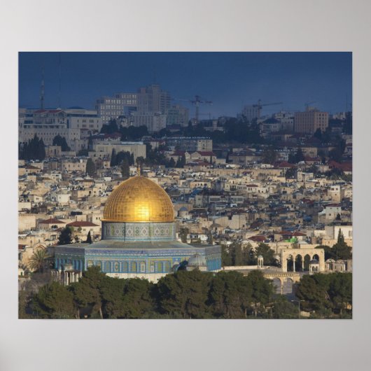 Temple Mount and Dome of the Rock, dawn Poster (Voorkant)