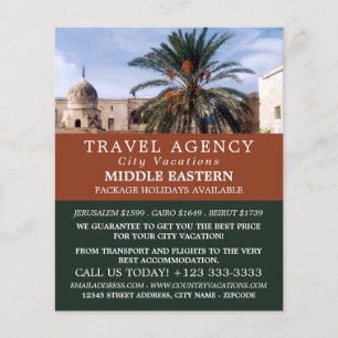 Temple Mount, Jerusalem, Travel Agency Fly Flyer