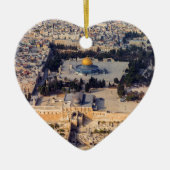 Temple Mount Old City Jerusalem Dome of the Rock Keramisch Ornament (Voorkant)