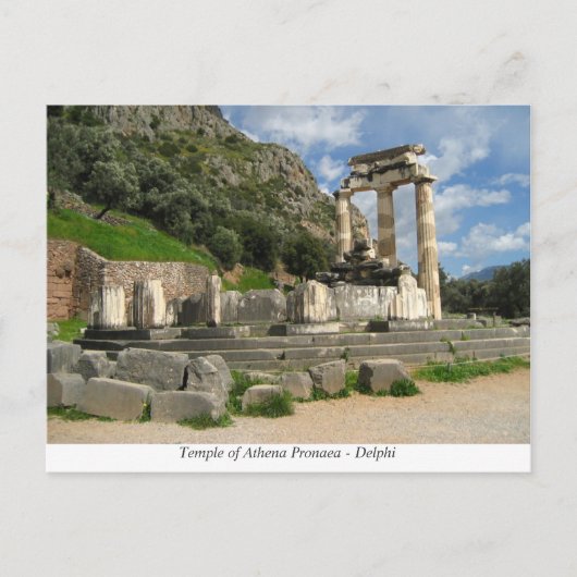 Temple of Athena Pronaea - Delphi Briefkaart (Voorkant)