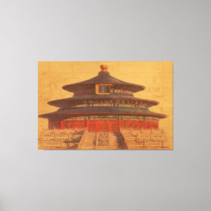 Temple of Heaven Wrapped Canvas Afdruk