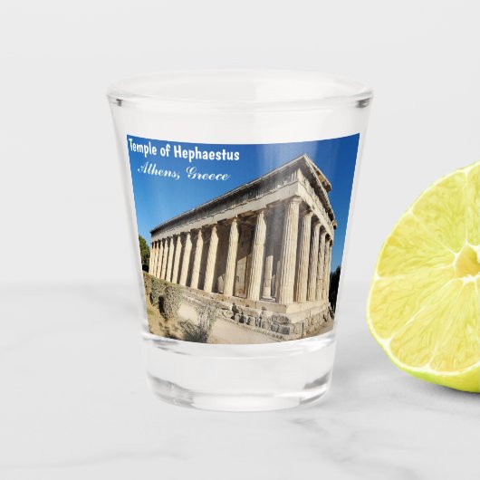 Temple of Hephaestus Athens Greece Souvenir Shot Glas (Voorkant)