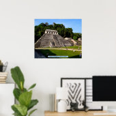 Temple of Inscriptions, Palenque, Mexico Poster (Thuiskantoor)