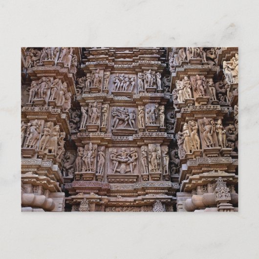 Temple of Khajuraho, India Briefkaart (Voorkant)