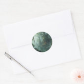 Temple of Moss and Mist Ronde Sticker (Envelop)