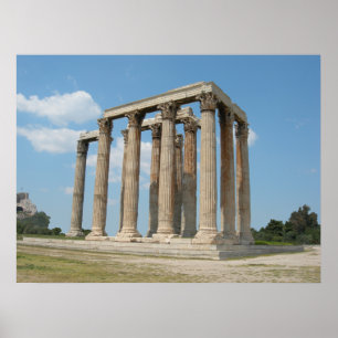 Temple of Olympian Zeus (Athene) Poster