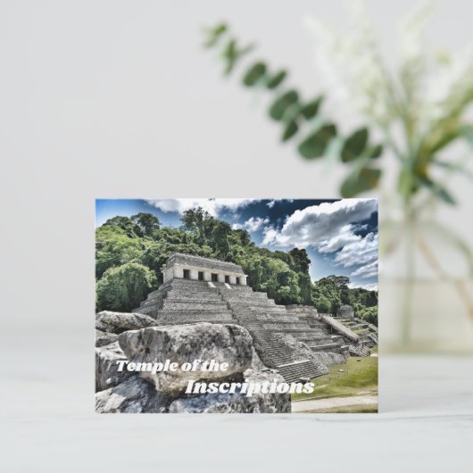 Temple of the Inscriptions, Palenque, Mexico Briefkaart (Staand voorkant)