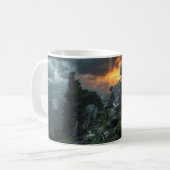 Temple of the Last AI Monks: Sci Fi Cyberpunk Mug (Devant gauche)