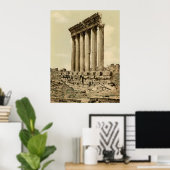 Temple of the Sun, side uitzicht, Baalbek, Heilige Poster (Thuiskantoor)