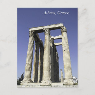 Temple of Zeus - Athene, Briefkaart Griekenland