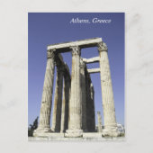 Temple of Zeus - Athene, Briefkaart Griekenland (Voorkant)