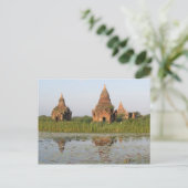 Temple Reflection, Bagan, carte postale du Myanmar (Debout devant)