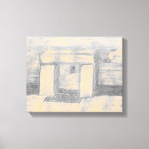 Temple Sketch Canvas Afdrukken