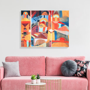 Temple tuinen Paul Klee Canvas Afdruk
