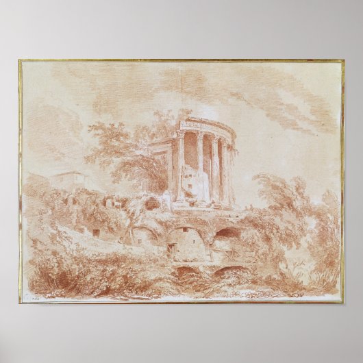 Temple van de Sybil bij Tivoli Poster (Voorkant)