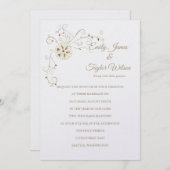 Temple Wedding Invitation Kaart (Voorkant / Achterkant)